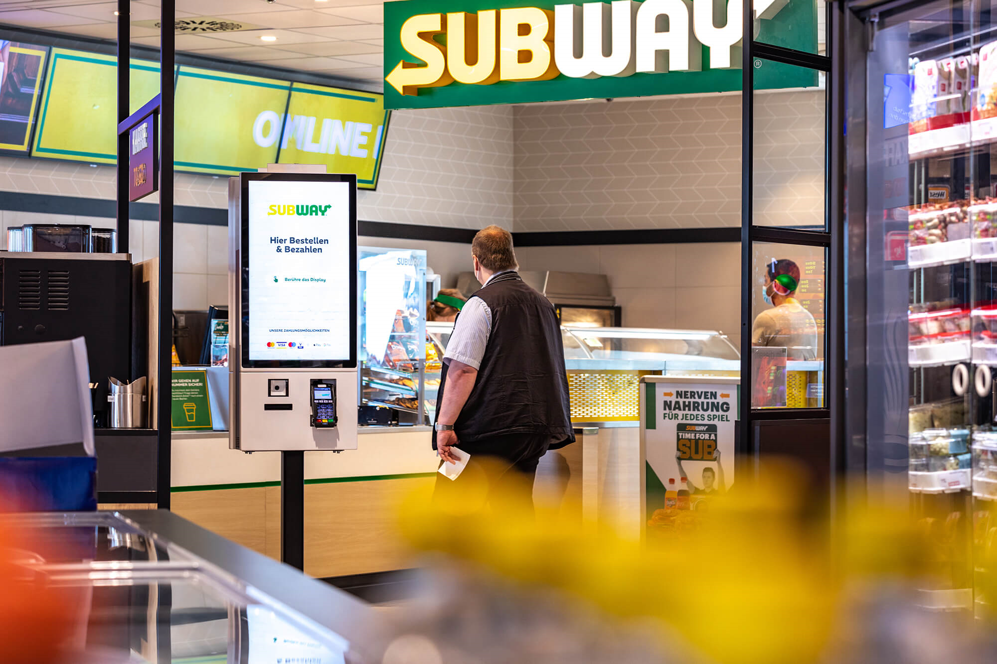 Order kiosk at Subway Germany